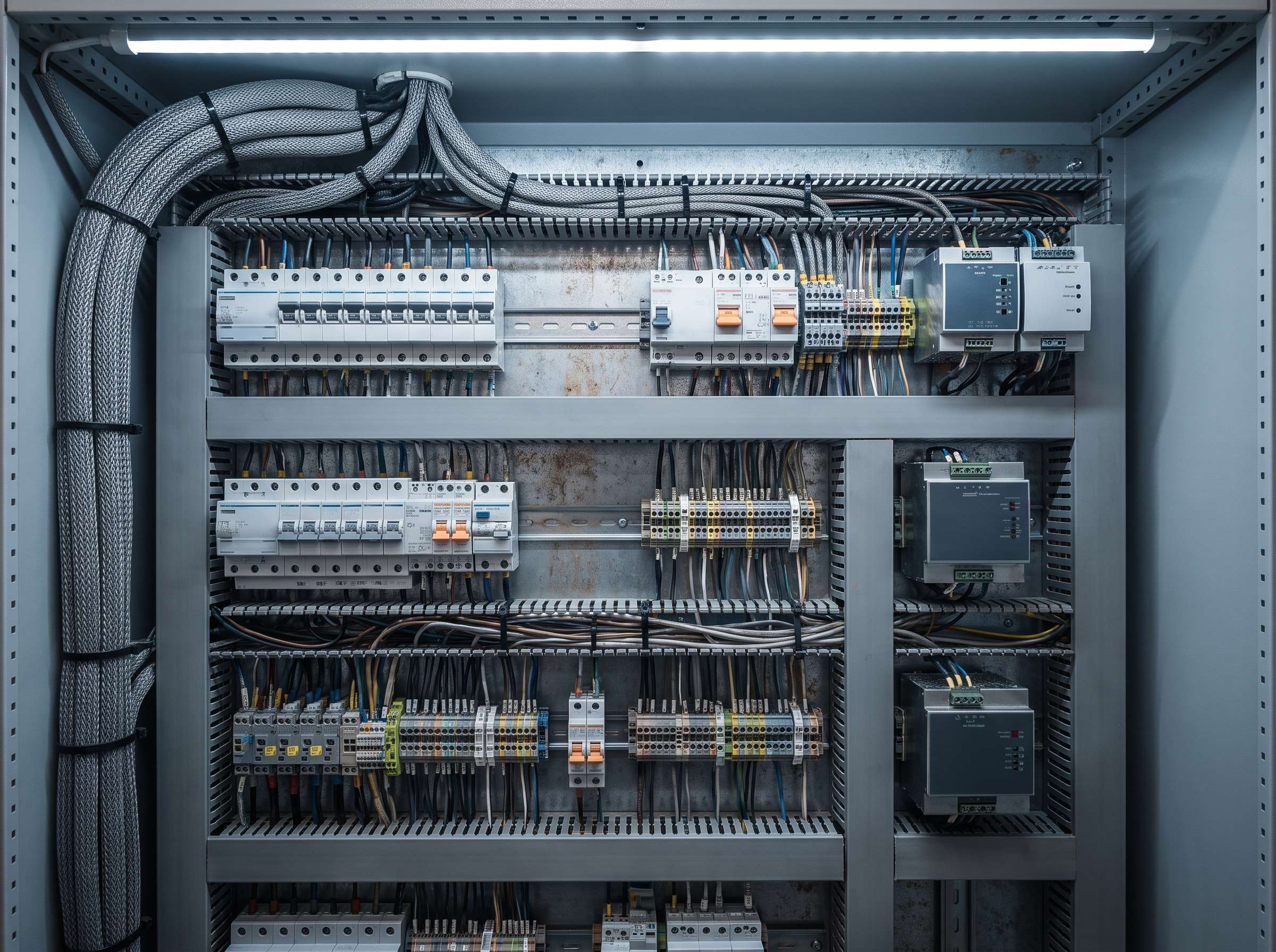 Uredno organizovan razvodni orman sa elektroopremom